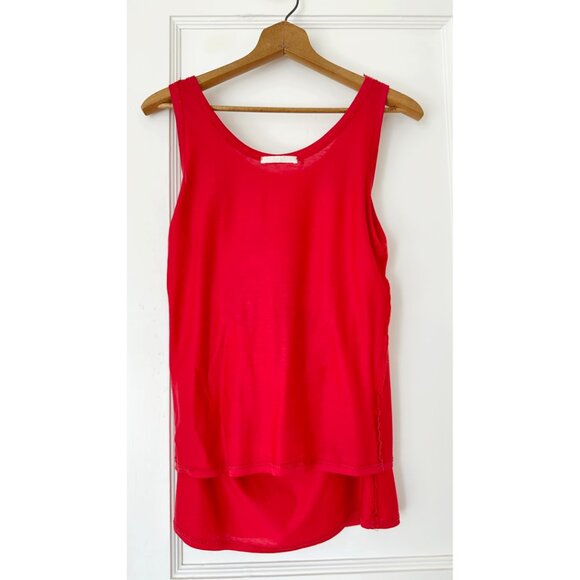 Helmut Lang Red Double Layer Tank Top 1997 Vintage Archive 90s Made In Italy L - Picture 5 of 16